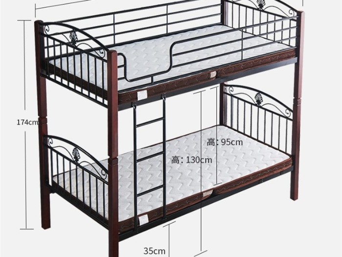 上下鋪雙層鐵藝床